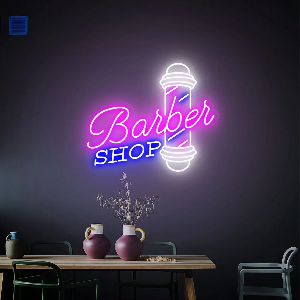 Barber Shop Neon Signs, Wall Decor Led Light, Custom Barber Sign