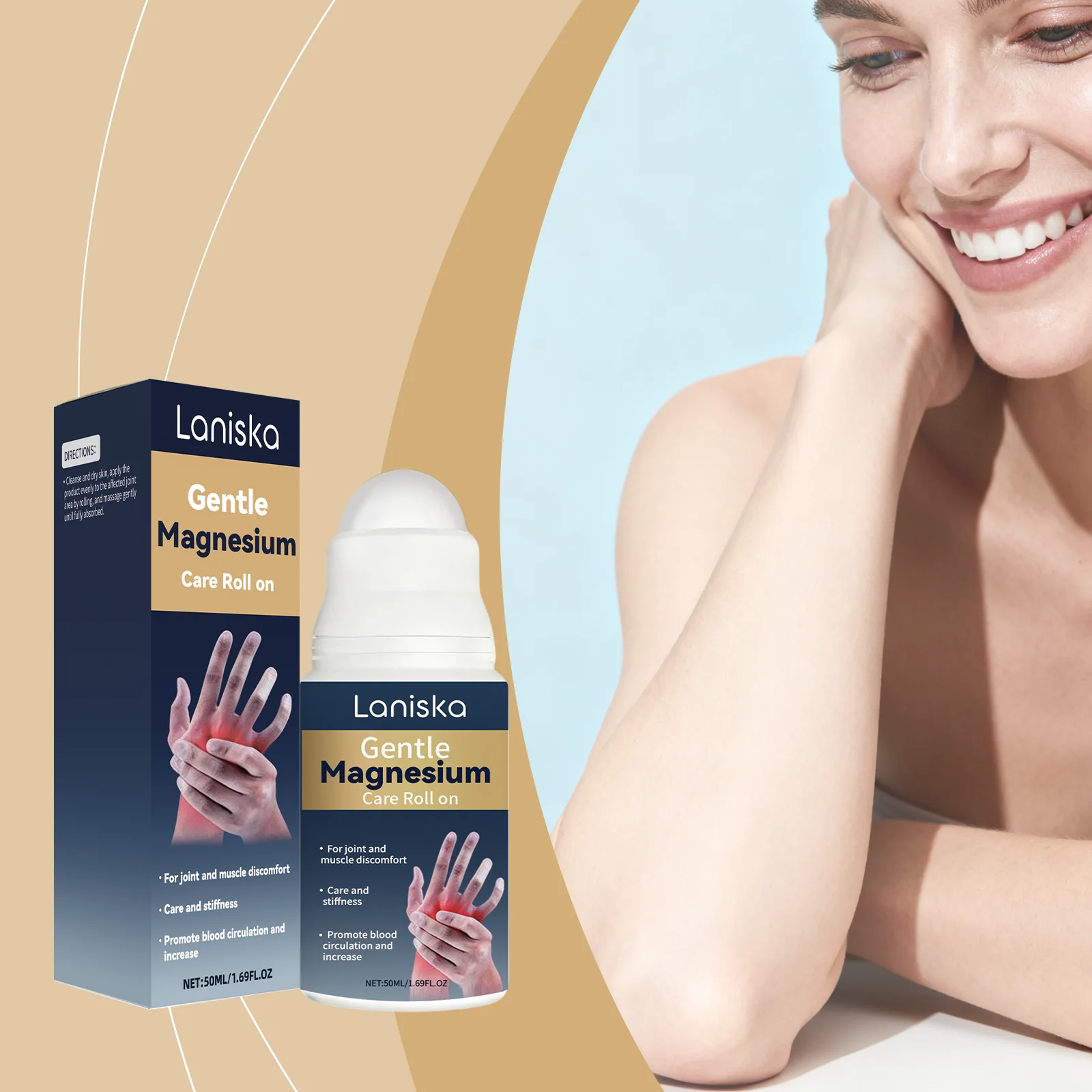 Laniska Joint Care Roller For Body Aches Effectively Ease Swelling Muscle Tension Relieve Daily Discomfort And Limb Stiffness