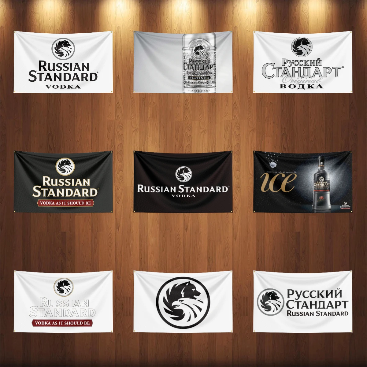 

3×5ft r-russian standard Vodkas Flag Polyester Printed Alcohol Wine Banner For Decor Drink rum Beer Flag