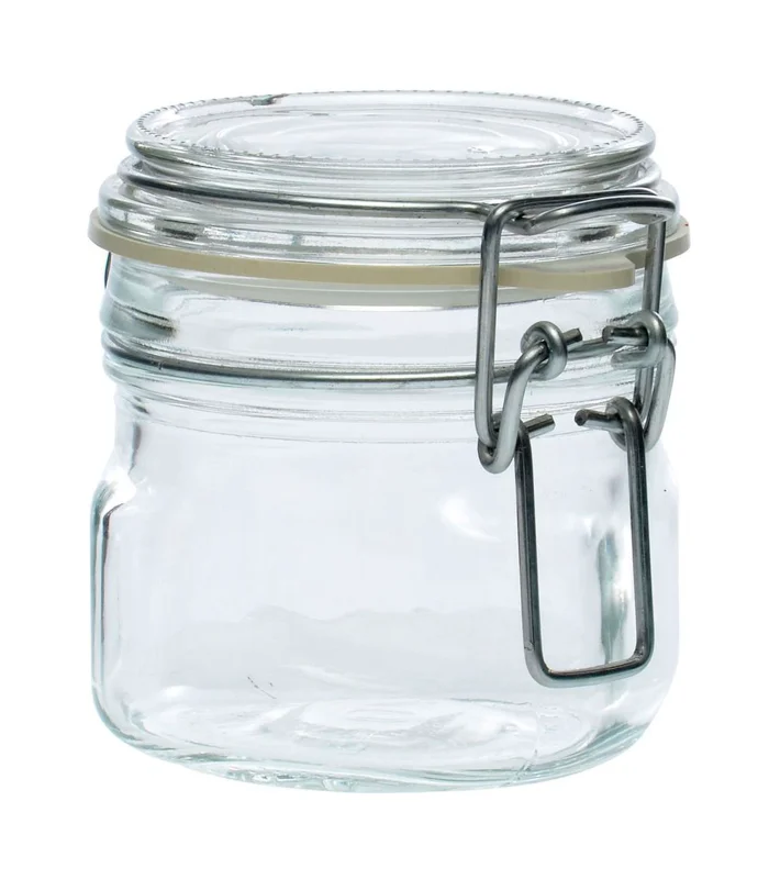 Borgonovo primezie glass airtight jar with rubber joint, pot, multi-purpose bottle with closure, canned, legumes, pa