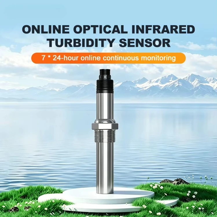 High‑Stability Infrare*d Turbidity Probe IP68 Stainless Steel Digital Industrial Sensor Pipeline Installation for Cooling Tower