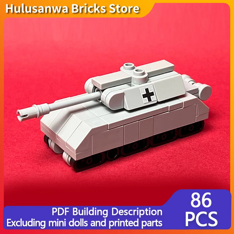 

Panzer VIII WW2 Военные танки Модель MOC Строительные кирпичи Военное оборудование Модульная технология Подарки Праздничная сборка Детские игрушки