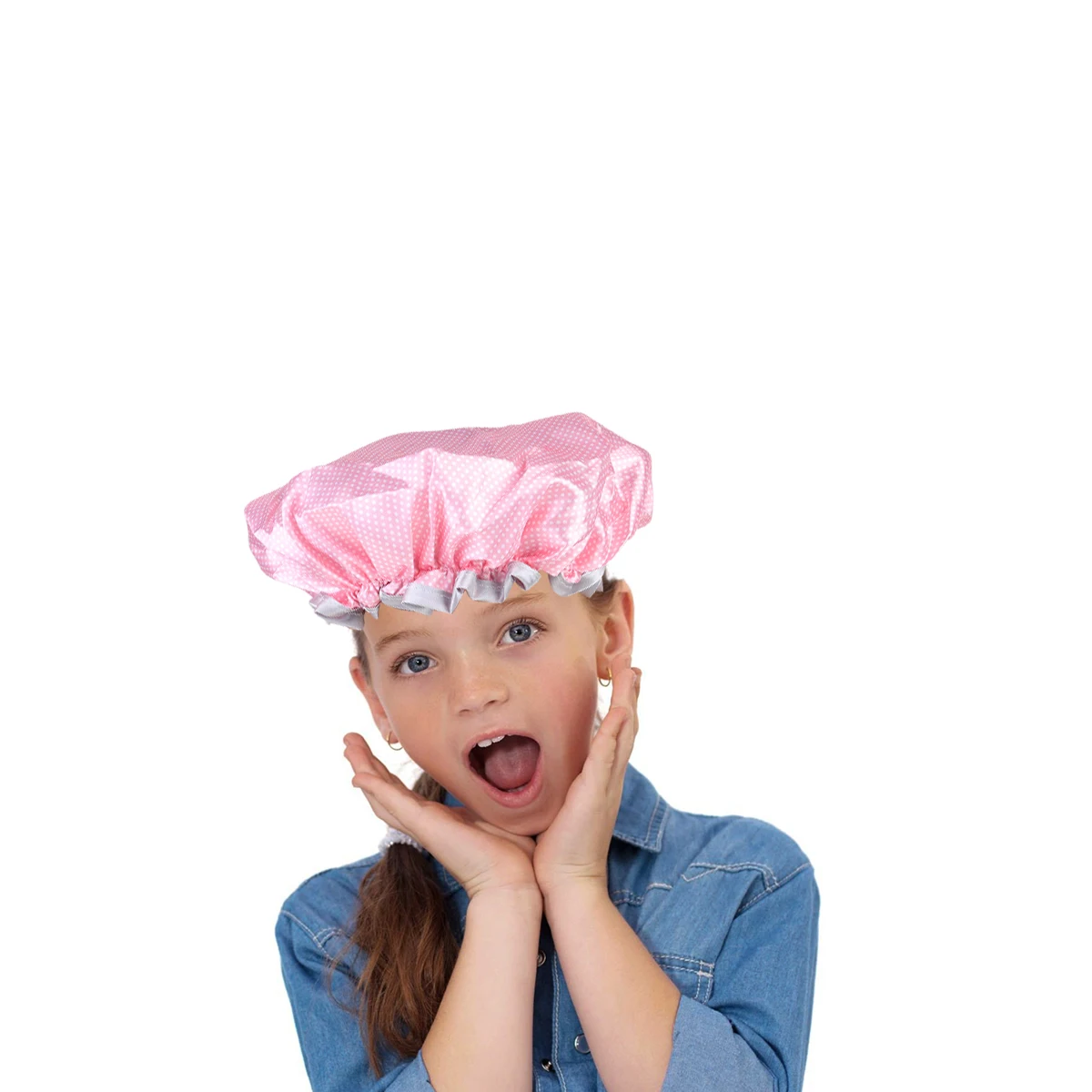

2Pcs Waterproof Shower Cap Hair Care Bathroom Accessories EVA Bathing Protective Caps Hair Salon Use Deep Conditioning