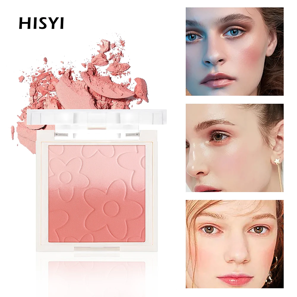 أحمر خدود وردي غير لامع متدرج - ضوء النجوم غير اللامع، قابل للبناء والمزج للوجه والعينين، مقاوم للماء يدوم طويلاً، عيد الميلاد والشتاء #1