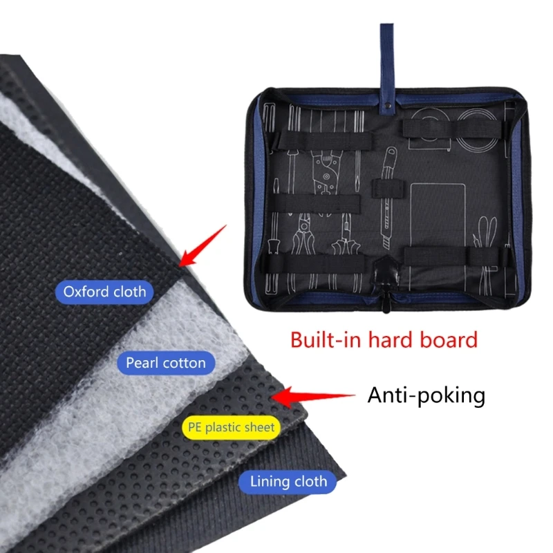 ขนาดเล็กกระเป๋าเครื่องมือกระเป๋าสำหรับช่างไฟฟ้ามืออาชีพ & Repair ช่าง517A