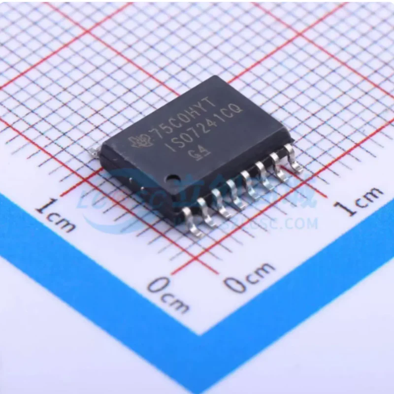 10PCS ISO7241CQDWRQ1 SOIC16 DW Automotive Digital Isolator 4CH 3Forward 1Reverse 25Mbps 2500Vrms Isolation 3.3V/5V IC