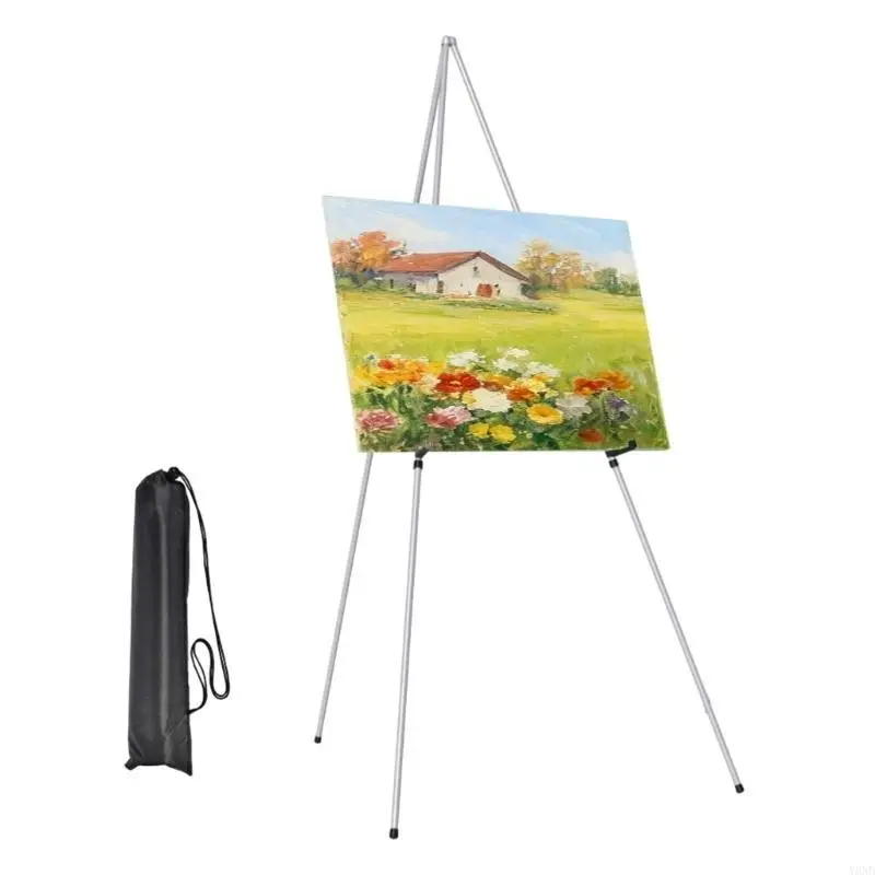 حامل لوحة معدنية قابل للطي مع إطار صلب وتصميم عملي مثالي لفصول الفن والرسم في الهواء الطلق Y3ND
