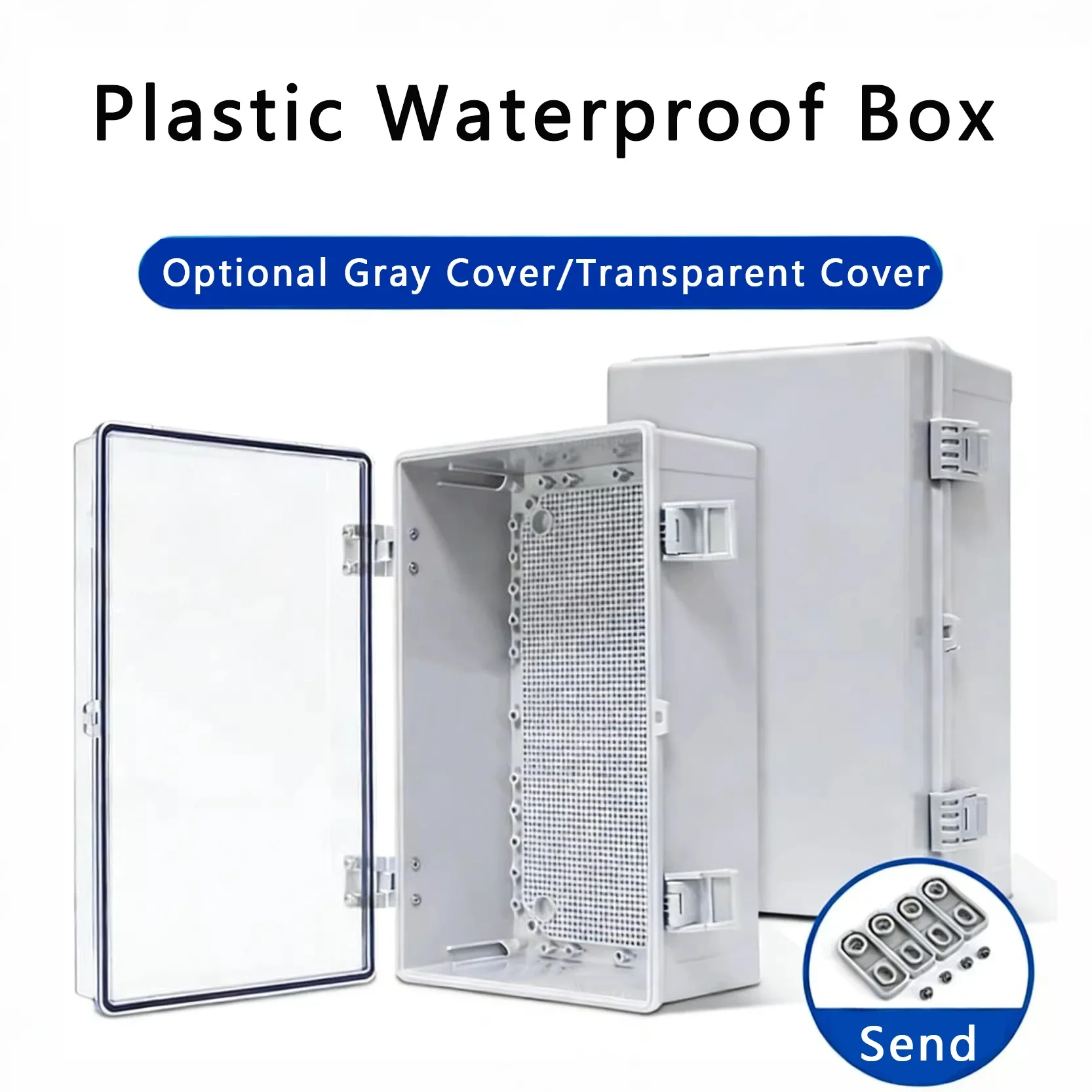 IP67 Waterproof Junction Box ABS Plastic Outdoor Electrical Enclosure for Electronic Project
