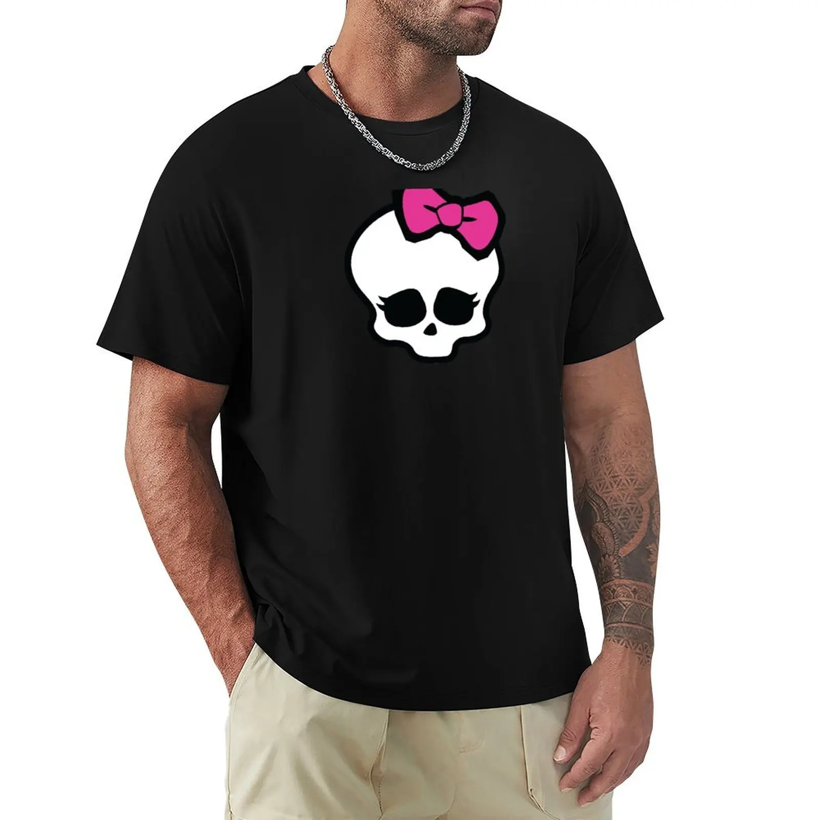 

Cutie skull T-Shirt summer 2025 croswit shirt man black t shirts for men