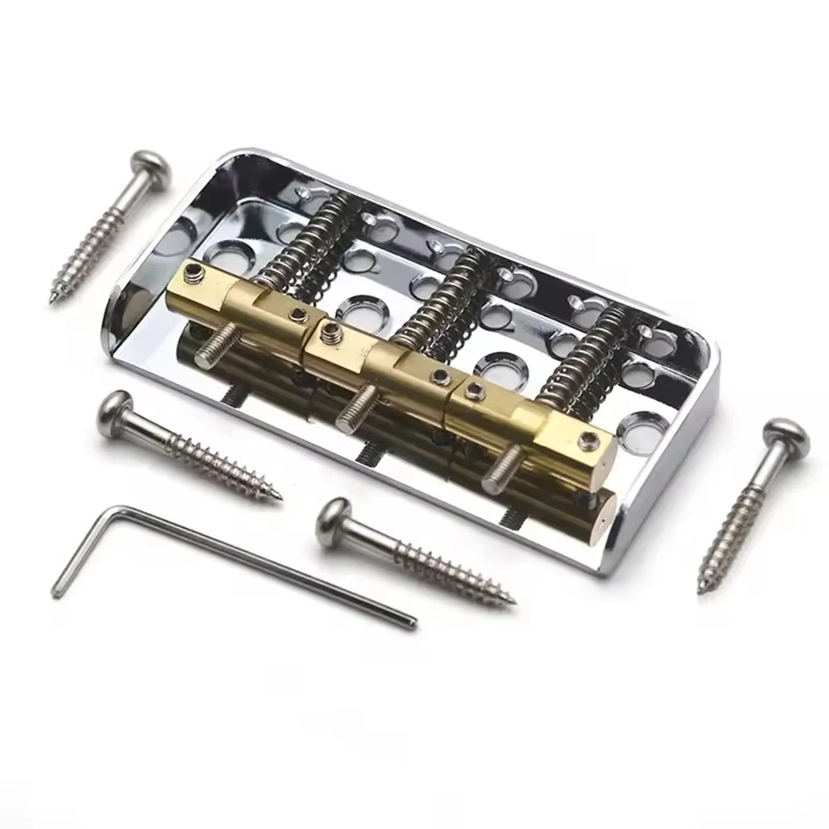 

A11Z-Best-Selling Short Guitar Bridge Dual Load Guitar Bridge for TL Guitar Chrome