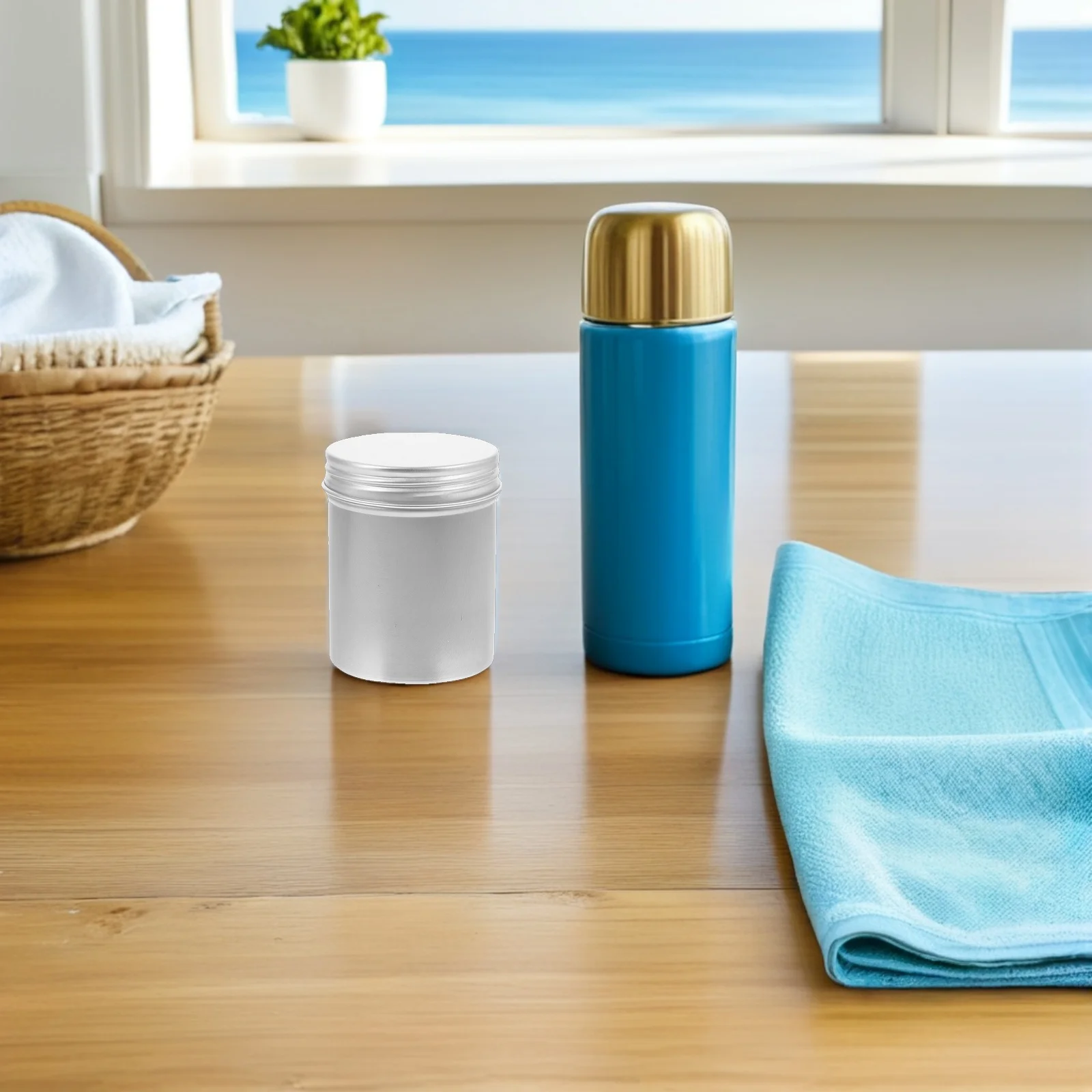 Contenitore per scatola di alluminio da 6 pezzi, contenitori per crema riutilizzabili, piccoli vasetti per cosmetici, contenitori per vasetti di crema in alluminio da viaggio