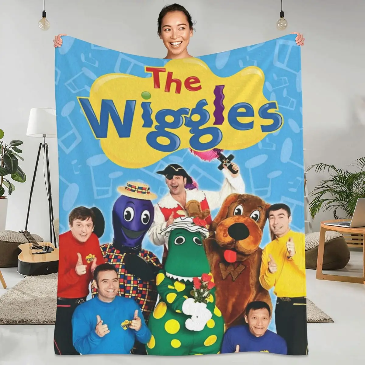 Warm Soft Blankets Travel The Wiggles Bedding Throws Australian Children's Music Group Flannel Bedspread For Bed Sofa Bed Cover
