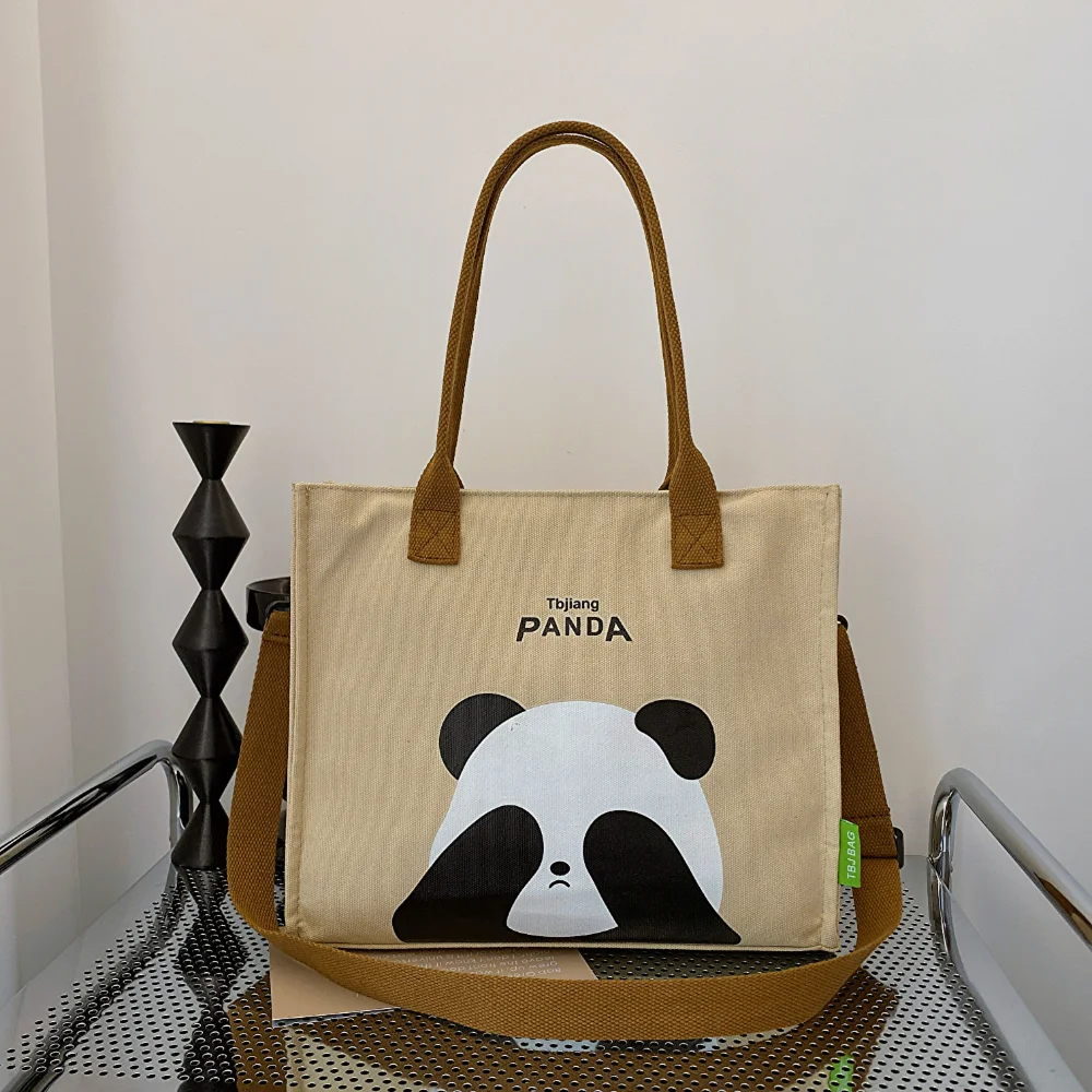 

Cute Panda Print Tote Bag, Large Capacity Crossbody Women's Casual Handbag, Shoulder Bag & Purse