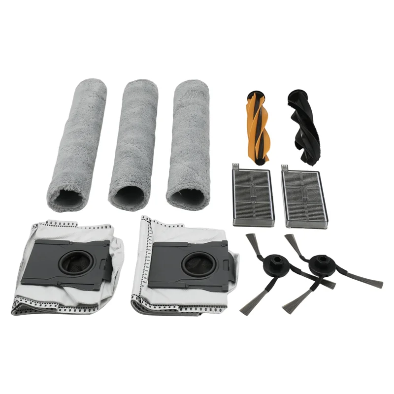 TCF-Per Dreame Aqua10 Ultra RAK70 Kit di pulizia, panno per scopa, spazzola laterale, spazzola a rullo, spazzola principale, filtro, filtro HEPA