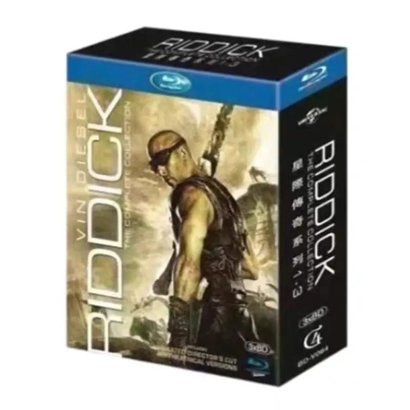 

Blu-ray High Definition Movie Pitch Black Trilogy Volumes 1-3 Blu-ray Discs Collector's Box Set