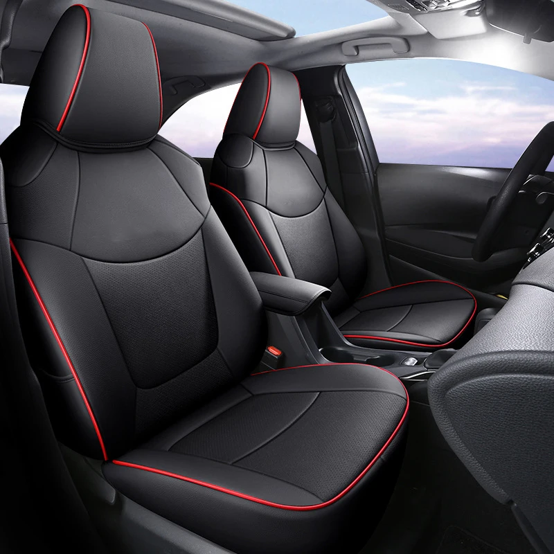 

Custom Fit Car Seat Covers Compatible with For Toyota Corolla Cross SUV 2021 2022 2023 2024 Artificial Leather -Full Sets