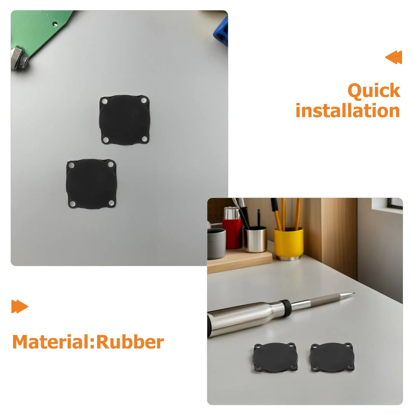 8Pcs Automatic Pressure Switch Pads Air Compressor Rubber Gaskets Vibration Isolation Gaskets Replacement Parts for Pump and