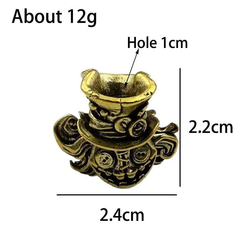 النحاس الوجهين دمية رئيس سكين الخرز EDC DIY Paracord المنسوجة أساور الحبل المعلقات اكسسوارات أداة خارجية الشنق