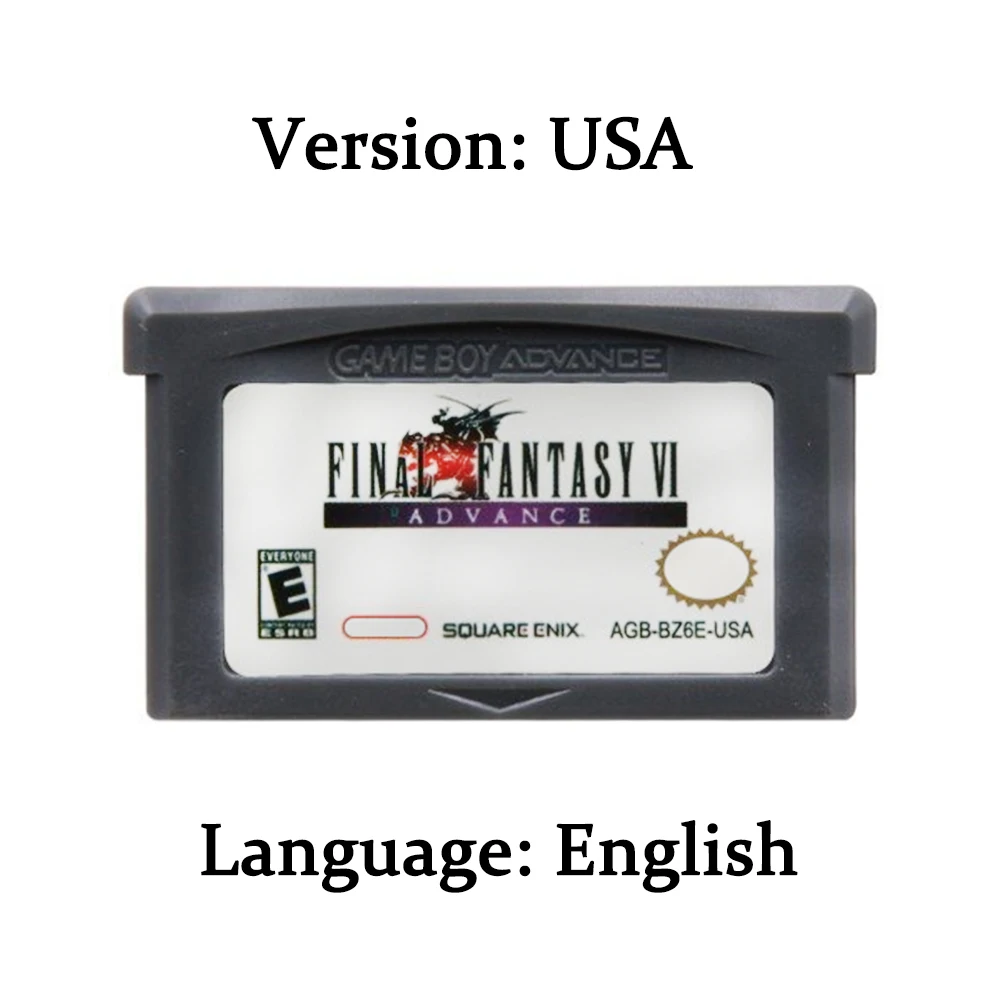 GBA Game Cartridge 32 Bit Video Game Console Card Final Fantasy Series Dawn of Souls Tactics Fivefold Pack for GBA/SP/DS