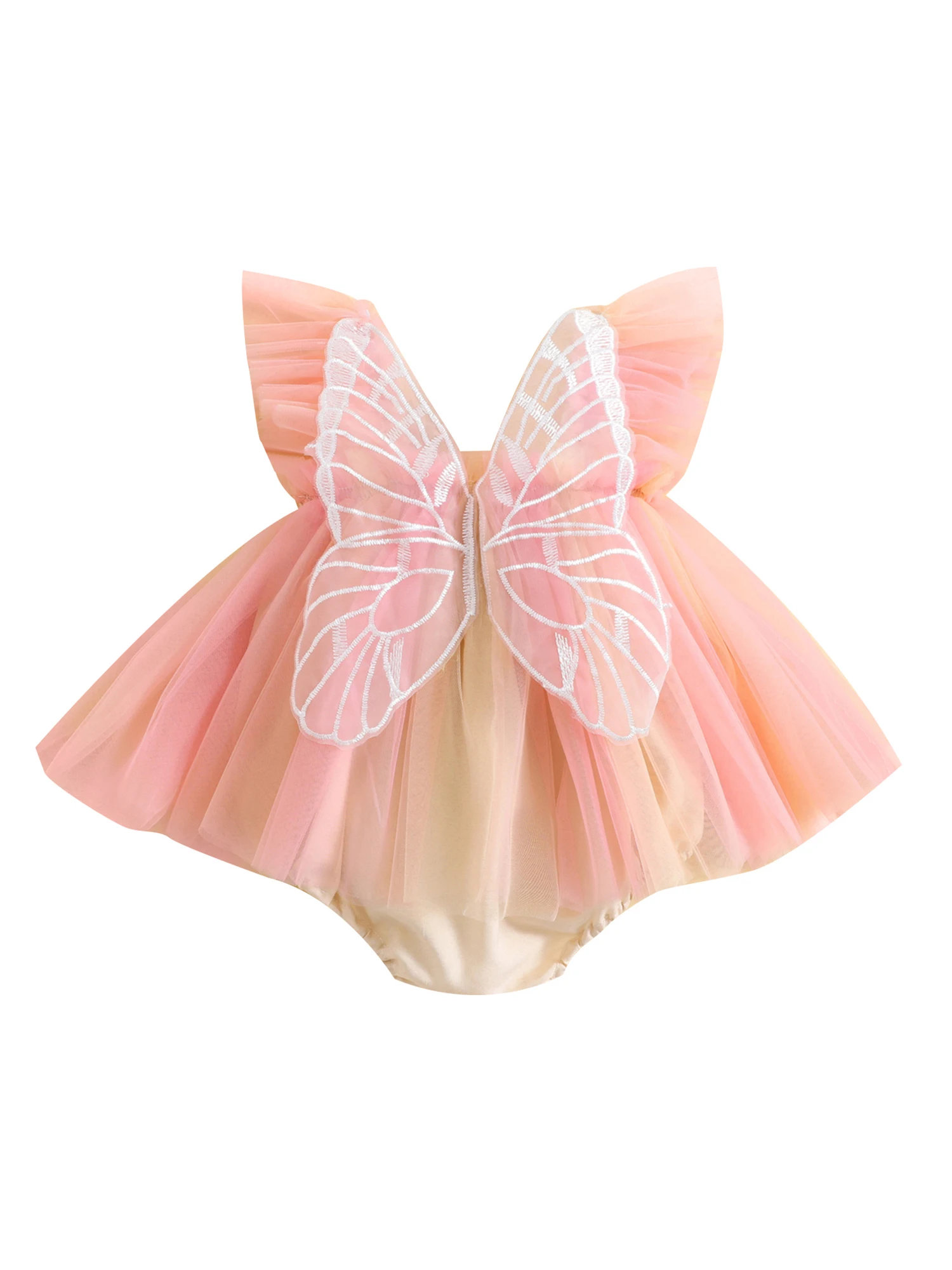 Cute and Stylish 3D Butterfly Print Dress for Little Girls