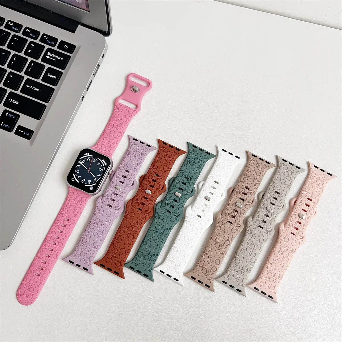 Watch Band For iWatch 42/44/45/49mm 38/40/41mm Silicone Fashion Watch Strap for Watch Series Ultra2 Se 9/8/7/6/5/4/3/2/1_voghion.com