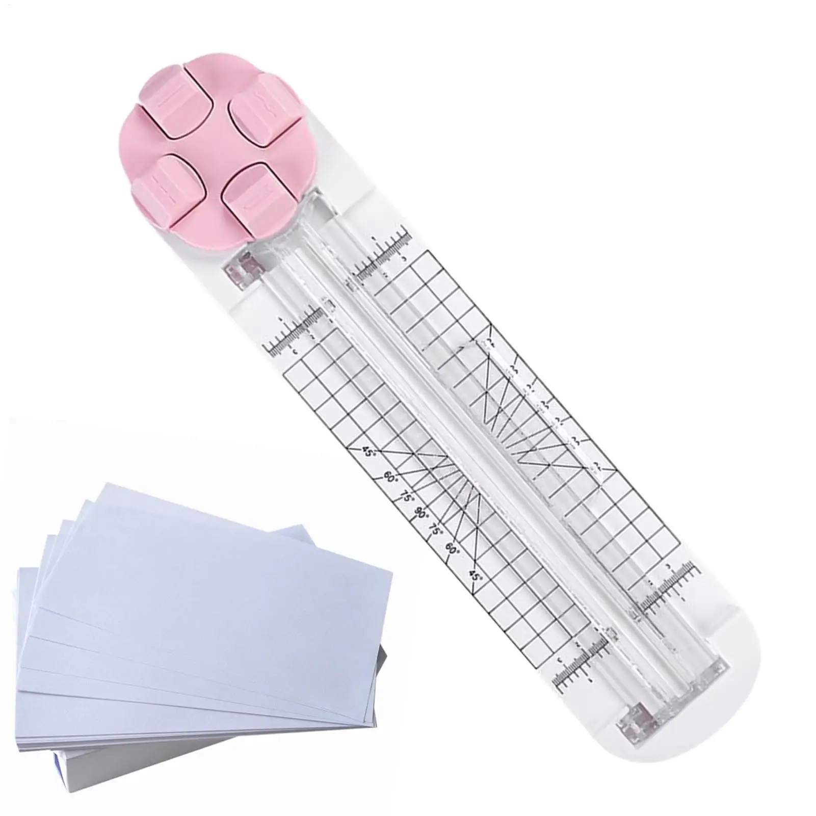 أداة قصاصات الورق 4 في 1 متعددة الوظائف مع شفرات تجعيد مثقوبة بموجة مستقيمة للصور الورقية