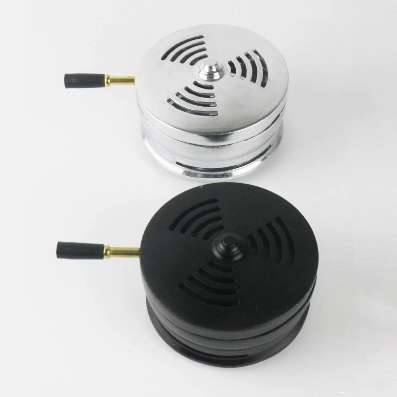 8 Pieces / Lot Aluminum Alloy Charcoal Pot & Lid Set – Hookah Heat Management System Arabic Shisha Pipe Accessories