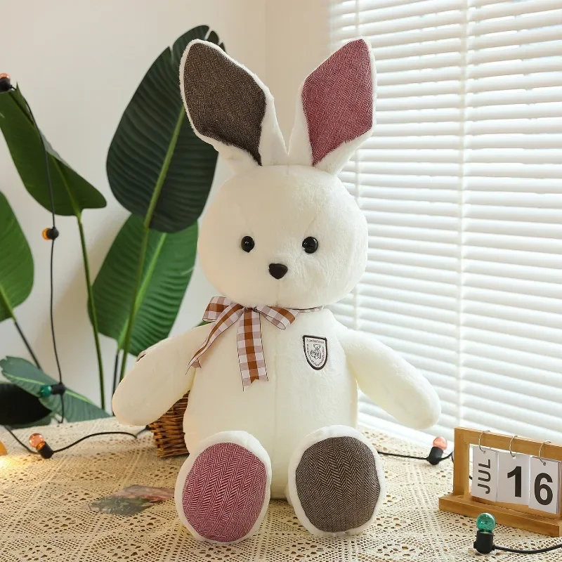 Big Size Kawaii Rabbit Doll Baby Soft Plush Toys for Children Appease Sleeping Crib Stuffed Animal for Infants Birthday Gift