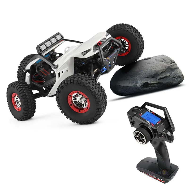 WLtoys WL 12429 1:12 4WD RC Auto da corsa ad alta velocità Off-Road Telecomando Lega Crawler Truck LED Light Buggy Toy Regalo per bambini RTF