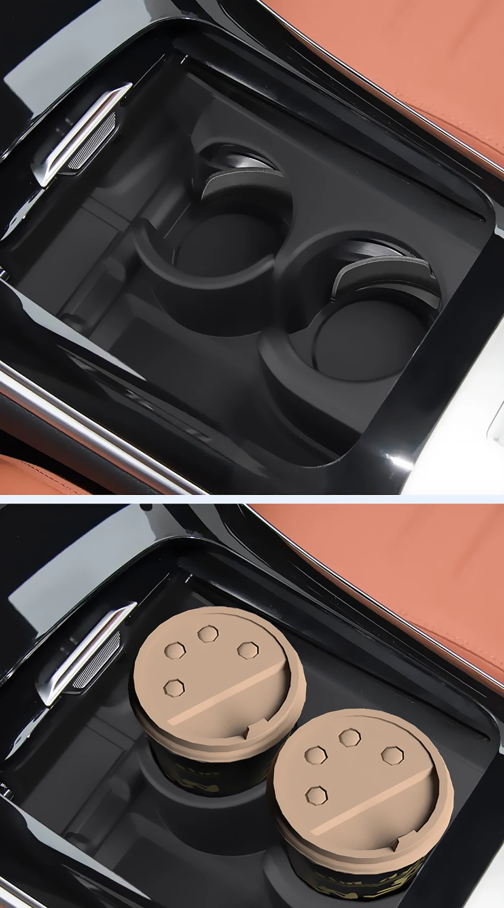 Für Mercedes-Benz GLC 2023 2024 2025X254 Armlehne Lagerung Box Silikon Center Konsole Fach Tasse Halter Änderung zubehör – Detail 11