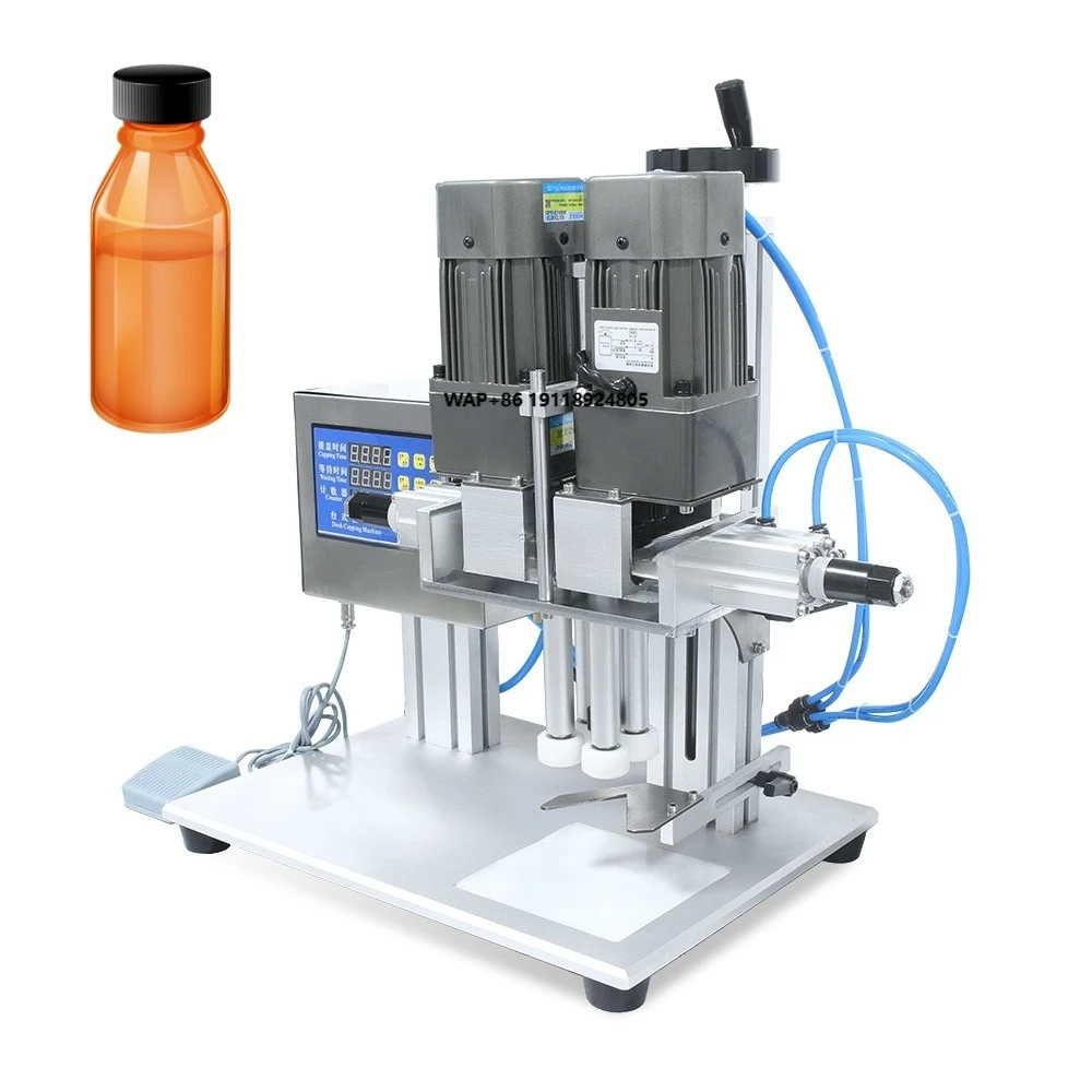 

Высокопроизводительная настольная машина для завинчивания крышек на банки и бутылки (для пищевых продуктов)