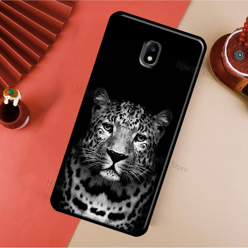 Funda Cheetah Panther tigre león para Samsung Galaxy J1 J3 J4 J5 J6 J7 2016 2017 A3 A5 A6 A8 A9 J2 Core J8 2018