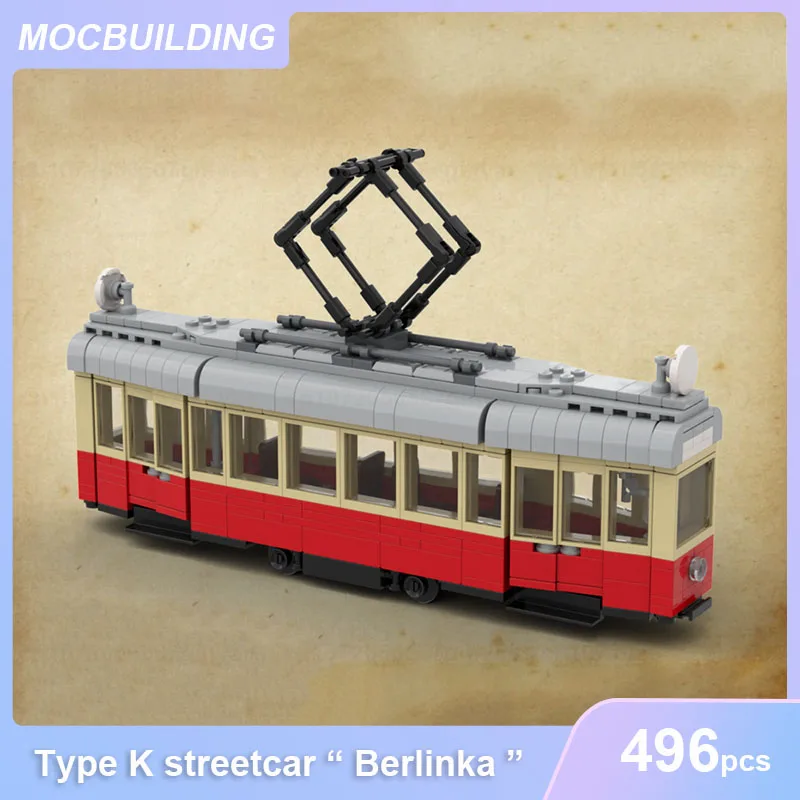 Swing Tram 120Na V02 Model Moc Building Blocks Diy Assemble Bricks Traffic Educational Creative Display Collect Toy Gift 1325PCS