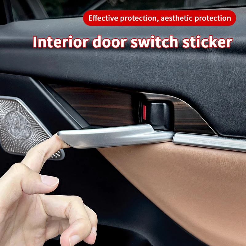

Car Inner Door Bowl Cover ABS Inside Door Bowl Trims Inner Door Handle Bowl Covers For Toyota Camry 2025-2026 Interior Accessory