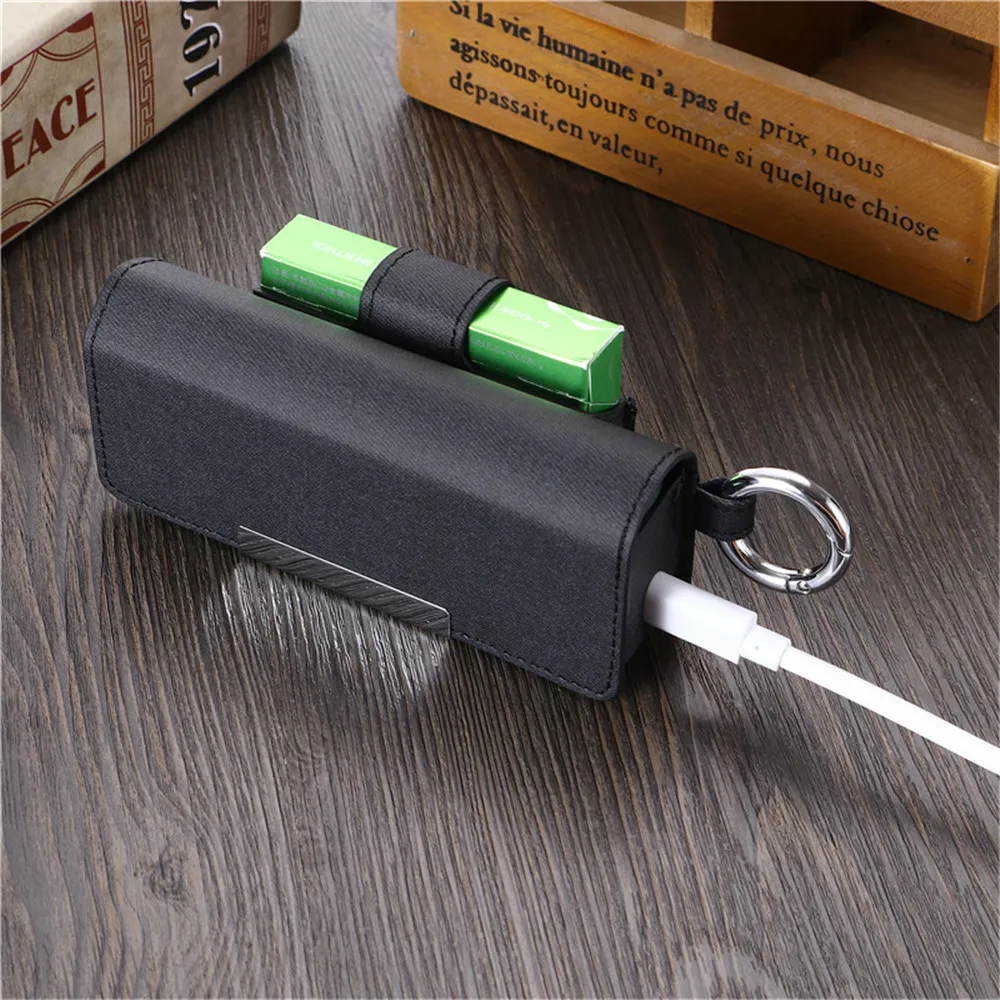 Funda de cuero con tapa de 6 colores para IQOS ILUMA Prime, fundas con soporte para IQOS ILUMA, bolsa protectora para accesorios IQOS 4