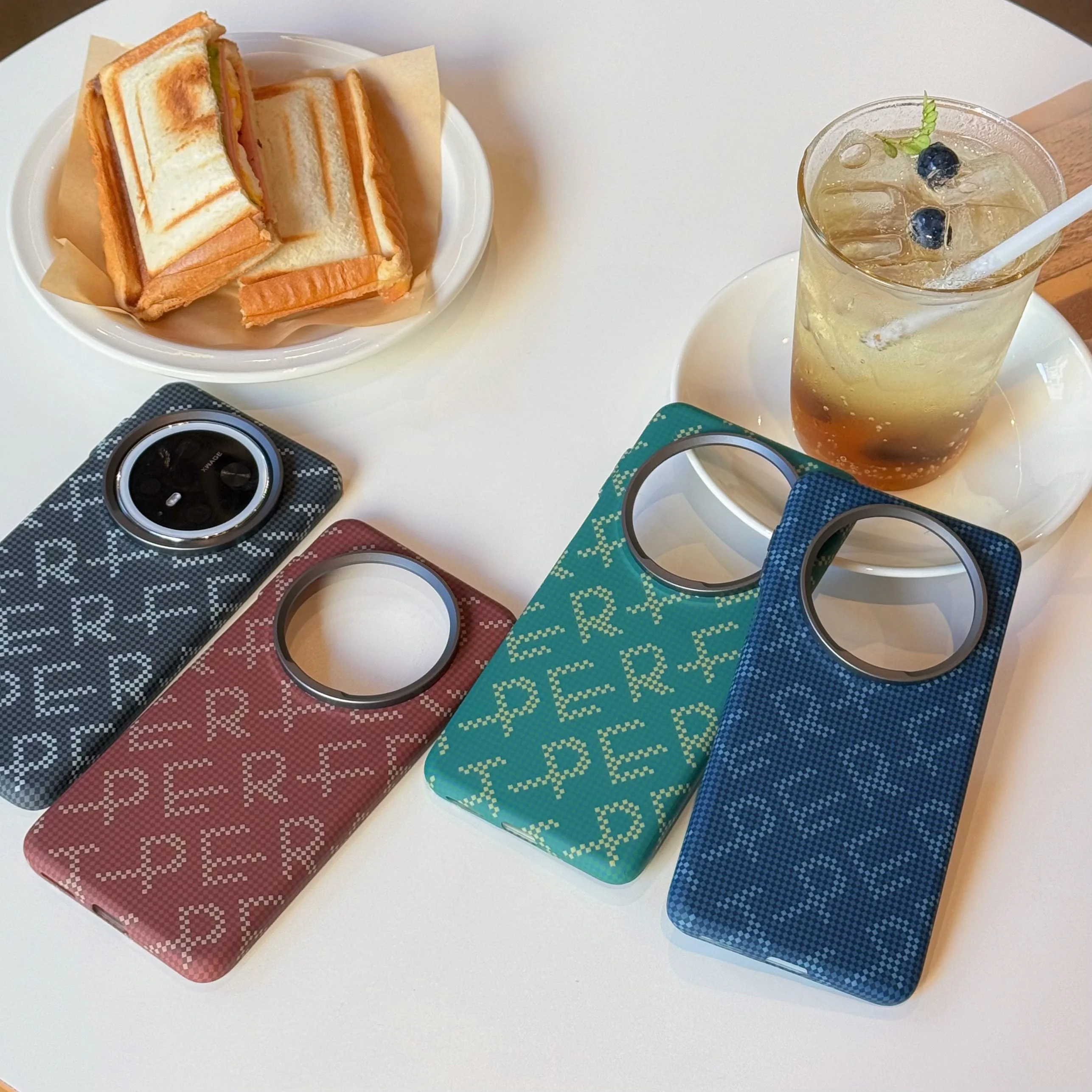 حافظة رفيعة للغاية من قماش الكربون Magsafe بنمط ألياف الأراميد لهاتف هواوي ميت 70 60 برو / ميت 70 مغناطيس مغناطيسي غلاف صلب