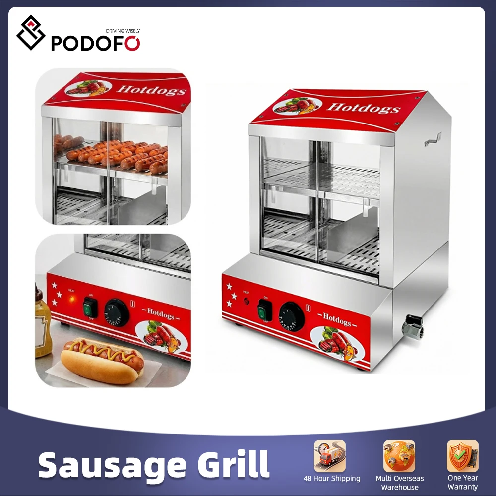 Podofo 27L Vaporizador de Hot Dogs