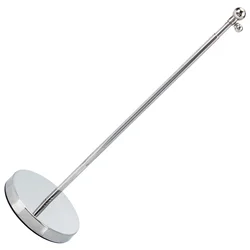 Stainless Steel Flag Pole Desktop Decor Wear Resistant Small Table Sign Holder Compact Office Accessory Telescopic Base
