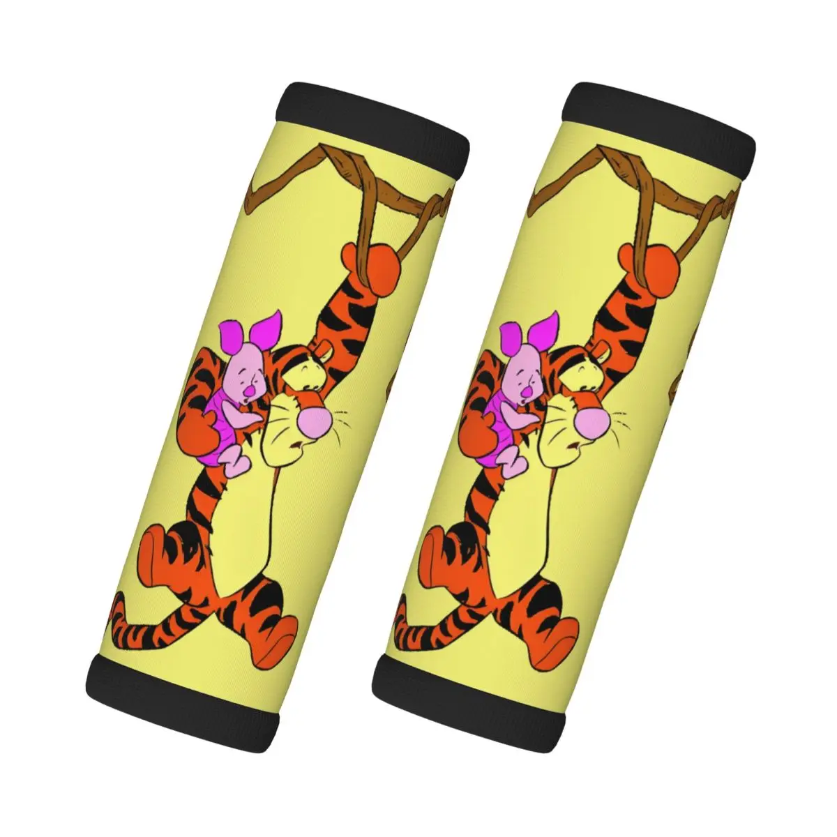 

Custom My Friends Tigger Pooh 2 Pcs Luggage Handle Wrap Soft Grip Handle Cover Comfortable Neoprene Suitcase Identifier Travel