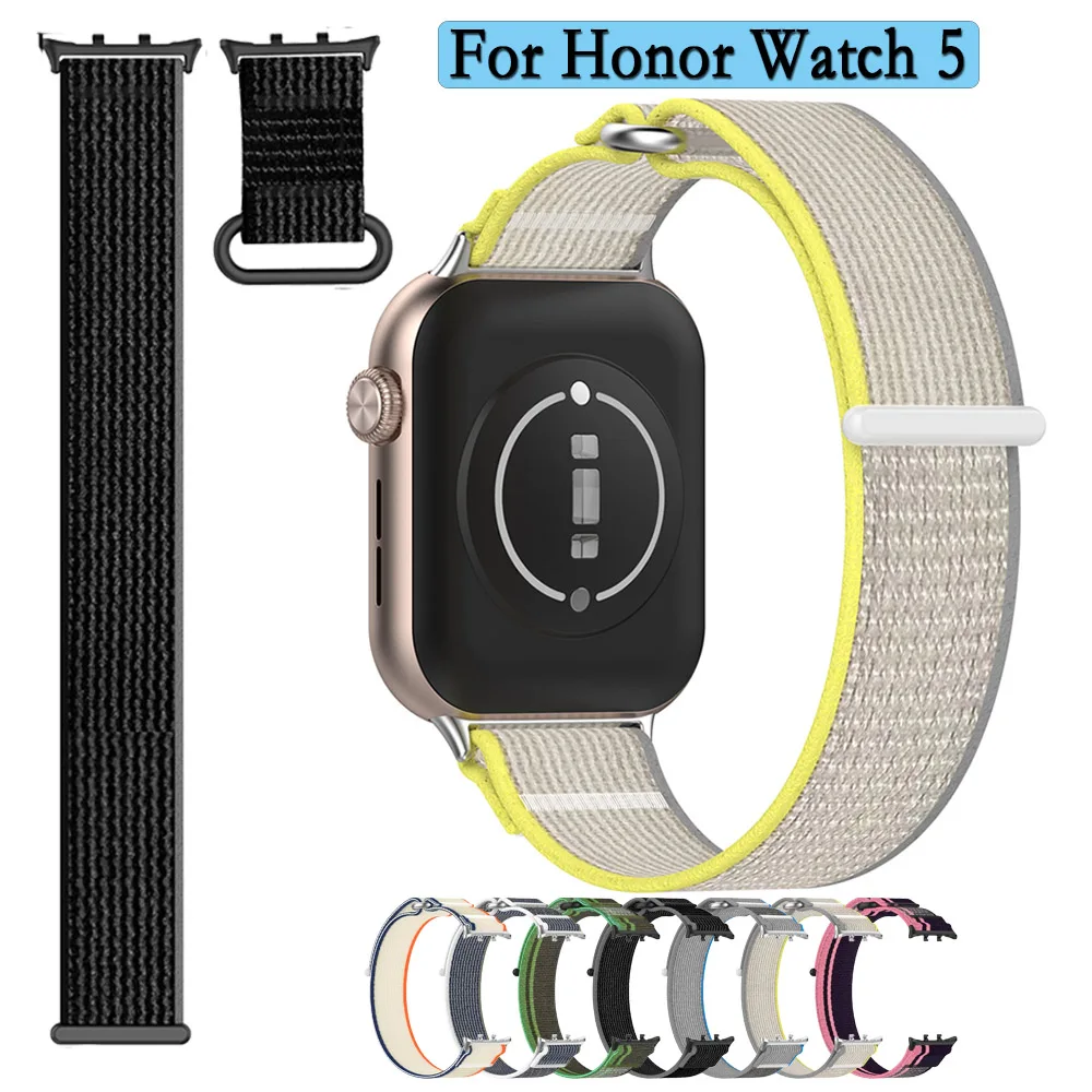 

For Honor Watch 5 Nylon Strap Alpine Loop Band High Quality Soft Nylon Watchband Adjustable For Honor Watch 5 Wristband