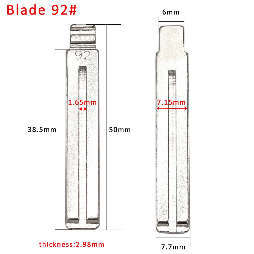 #33 #137 #92 Metal Flip Blank Key Blade for Ssangyong Korando New Actyon C200 S170 ACTYON KYRON REXTON Switchblade Uncut