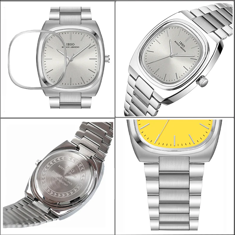 Elegant High Quality Women Watches Square Steel Band Waterproof Luxury Ladies Wristwatch Silver Fashion Hand Clock Female Gifts