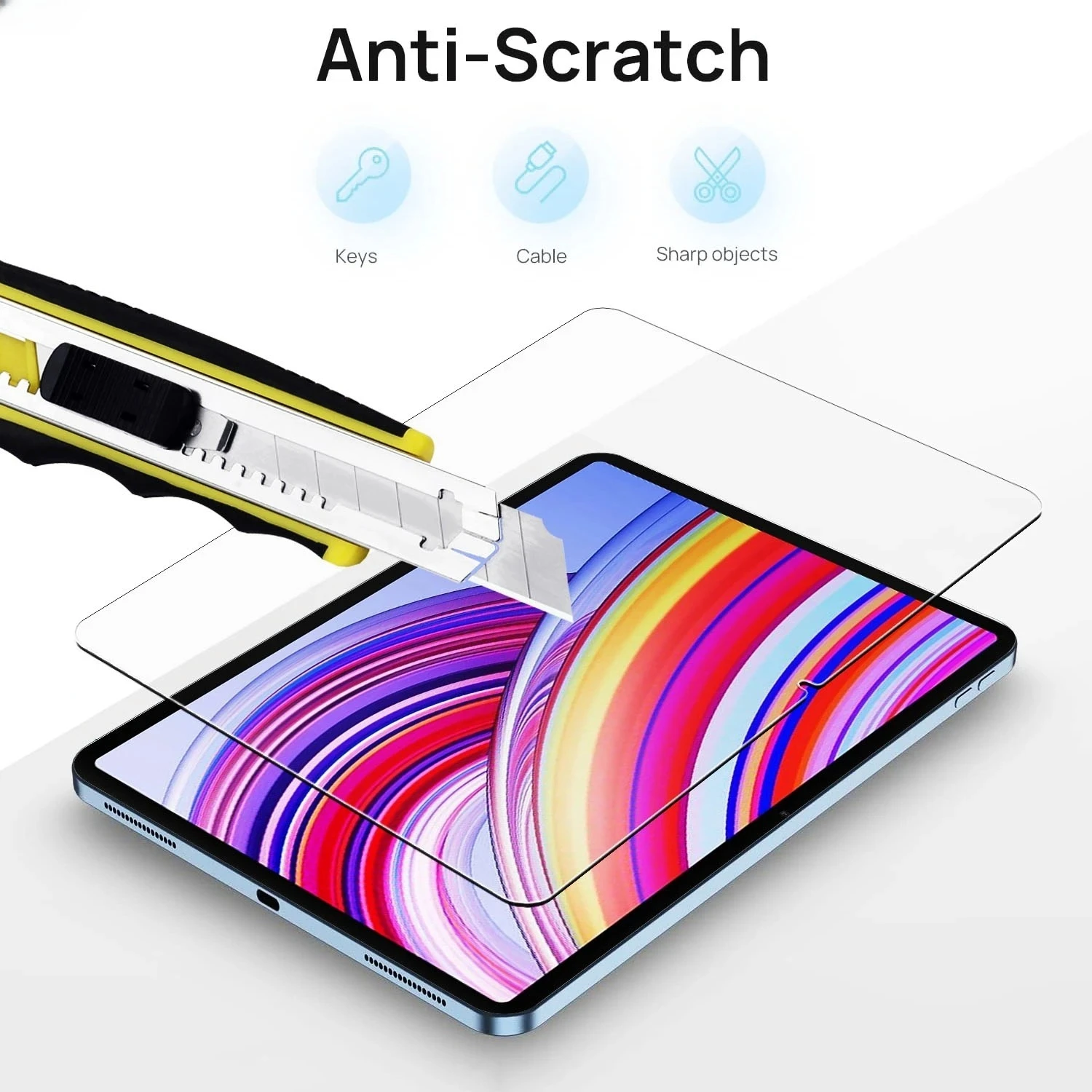 

HD Защитная пленка для экрана из закаленного стекла для Xiaomi Redmi Pad Pro 2024, 12,1-дюймовая пленка для планшета без пузырьков, 2 шт.