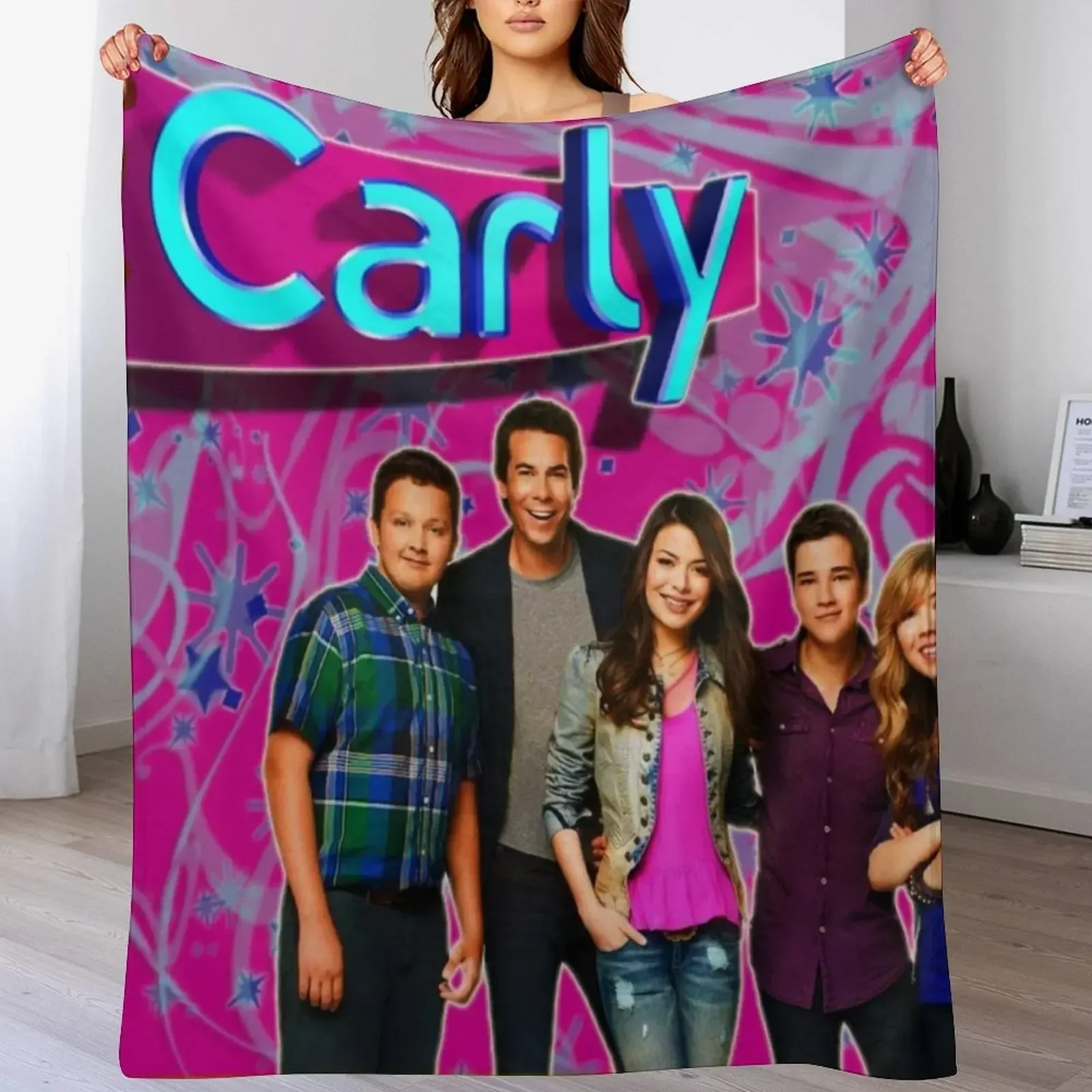 

Icarly Throw Blanket Winter beds Single Decorative Sofas cosplay anime Blankets