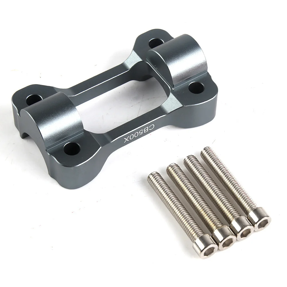 Motorcycle Handlebar Riser Bar Mount Handle Clamp for HONDA CB500X CB400X 2019 2020 2021 Titanium