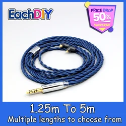 99% Pure Silver OCC Graphene Alloy Full Sleeved Earphone Cable For Etymotic ER4SR ER4XR ER3XR ER3SE ER2XR ER2SE LN008611