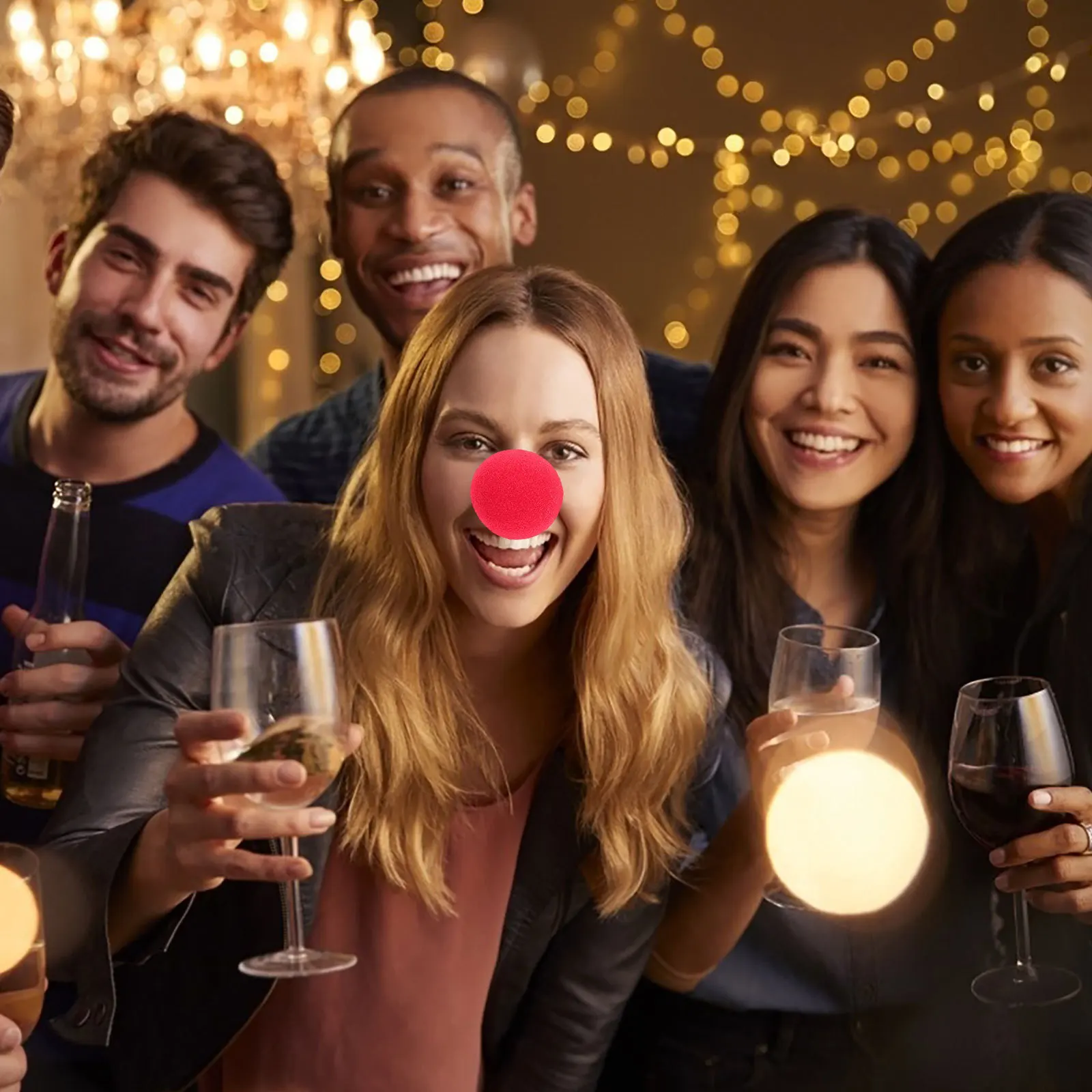 

Professional Red Clown Nose Costume Accessory for Circus Party Decor Xmas Reindeer Prop Adult Fun Event