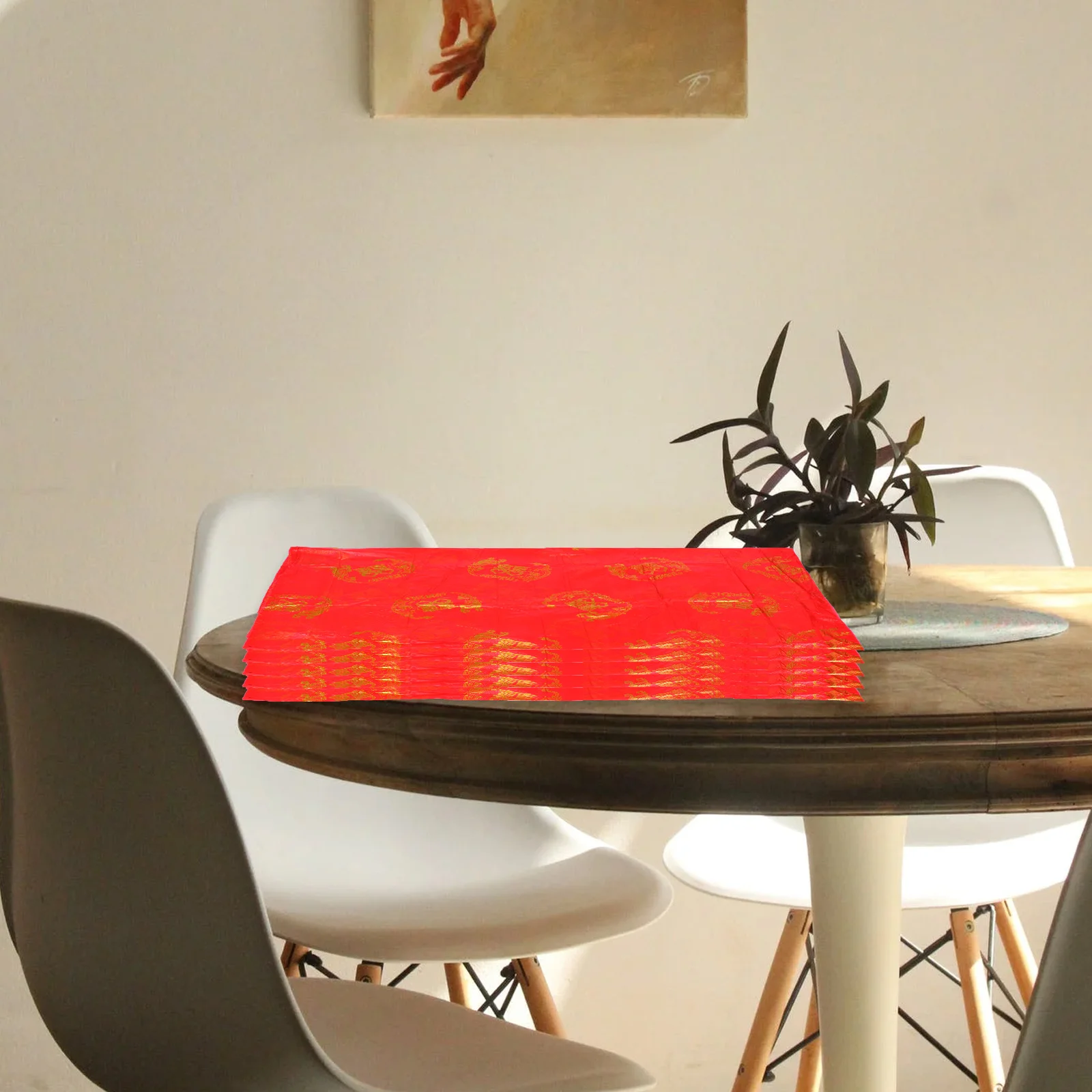 

10Pcs Attractive Disposable Tablecloth Perfect for Home Dining Table Decoration Festive Events and Gatherings
