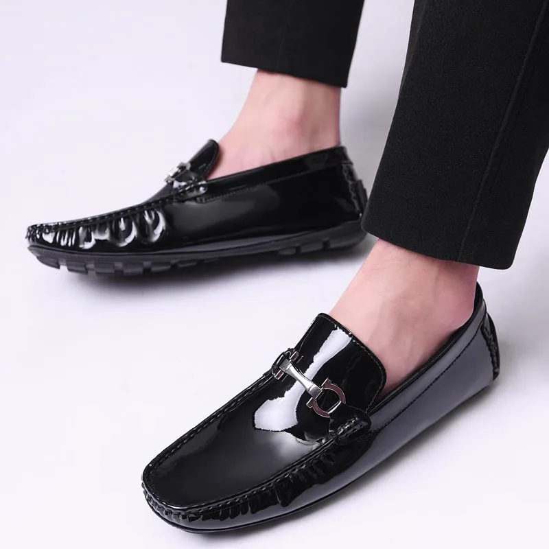 Genuine Leather Designer Loafers Men High Quality Moccasins Luxury Brand Driving Shoes Big Size 47 Mens Casual Shoes Slip On