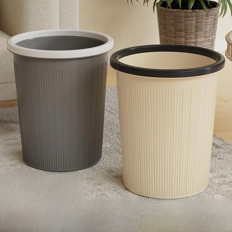 

Большое мусорное ведро для офиса и дома, высококачественное, для внутреннего использования, круглое, пластиковое, без крышки, 6 л